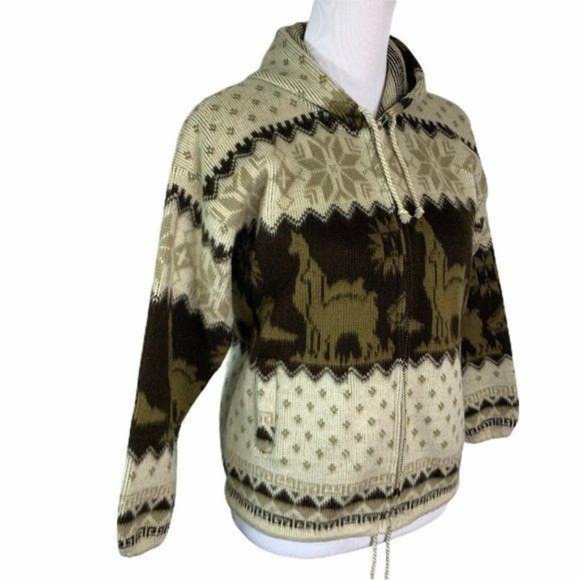 Tejidos Aly Marka Wool Alpaca Zip Up Cardigan - Picture 4 of 11